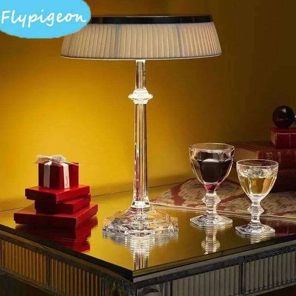 Nordic Crystal LED Table for Bedroom Office Hotel Living Room Dimmable Warm Light Home Decor Indoor Desk Lamp H260225