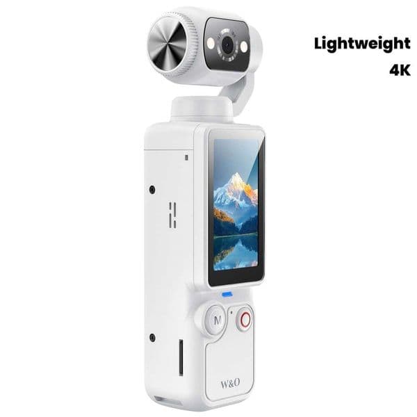 4K HD 180° Rotating Lens Anti Shake Action Camera With 1.9 Inch Screen, 2000Mah Battery, Lightweight Travel - Perfect Gift For Halloween & Christmas, Xingkaisheng