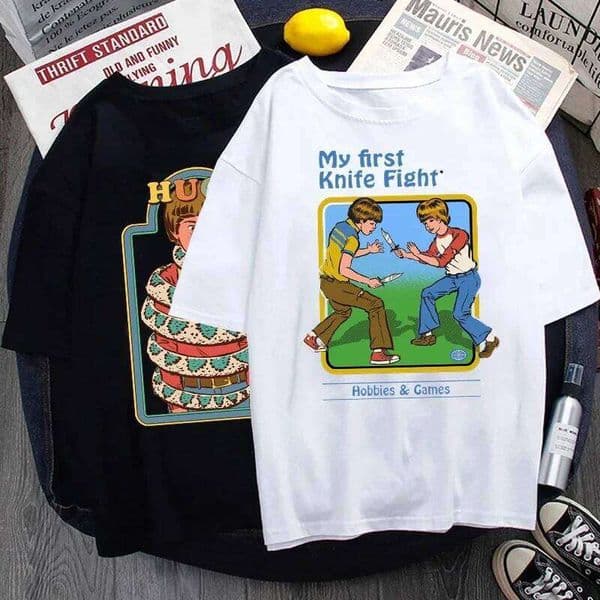 Classic Vintage 90s Tshirt Women Men Grim Evil Series Tops Nostalgia Scary Alien Supernatural Graphic Tee Popular Halloween Tees C260226