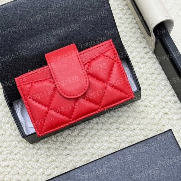 10A high quality designer wallet coin purses card holder women handbag small bag genuine leather bags brand secure caviar compact luxury casual grained organizer