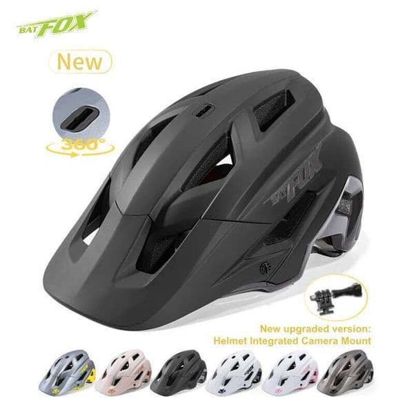 BATFOX 2026 Mountain Bike Upgraded Liner with Exclusive Design Camera Mount Included Cycling Helmet MTB casco bici MA092 26Y0226