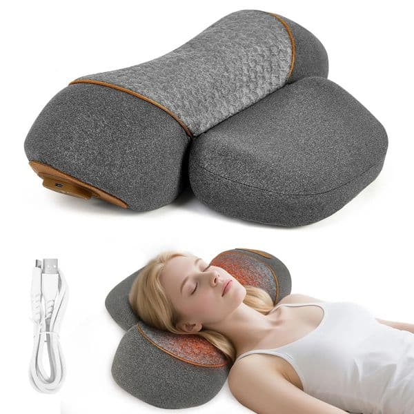 3-in-1 Neck Massager Pillow for Shoulder Deep Tissue with Heating and Traction Function Hump Corrector for Women 260128
