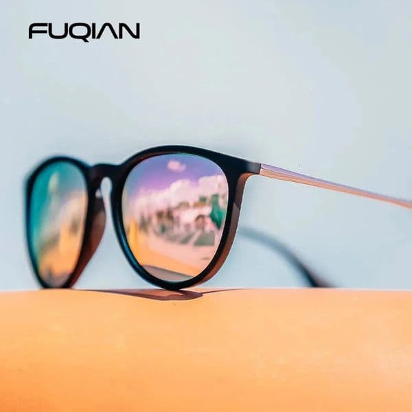 Classic Round Polarized Sunglasses Men Women Fashion Driving Sun Glasses Male Vintage Black Pink Shades Travelling Eyewear UV400 260207