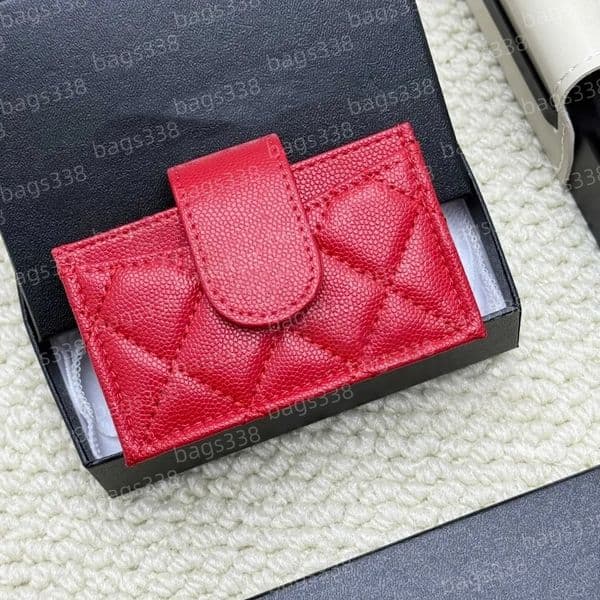 10A high quality designer wallet coin purses cardholder women small bag genuine leather mini branded bags elegant credit slots caviar compact classic wholesale