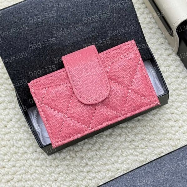 10A high quality designer wallet coin purses cardholder women small bag genuine leather mini branded bags credit slots caviar quilted compact classic wholesale
