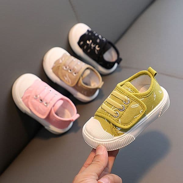 Children Flat Canvas Shoes Toddler Infant Boy Sneakers Girl Candy Color Casual Shoes Walkfashion Baby Kids Breathable Soft Leisure Shoes Siz L260527YT98