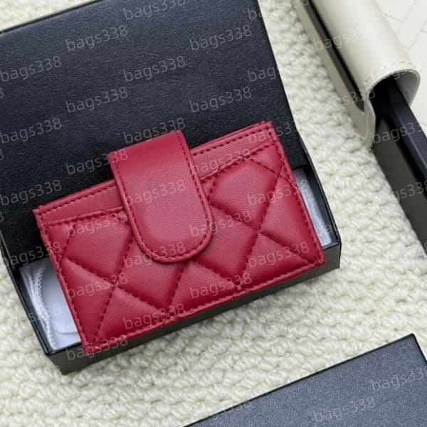 10A high quality designer wallet coin purses card holder women handbag small bag genuine leather brand bags elegant secure credit caviar compact casual grained