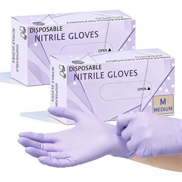 20/50/100PCS Light Purple Nitrile Gloves Disposable Cleaning Nitrile Gloves Tattoo Hairdressing Waterproof Stain Resistant Tools S260226