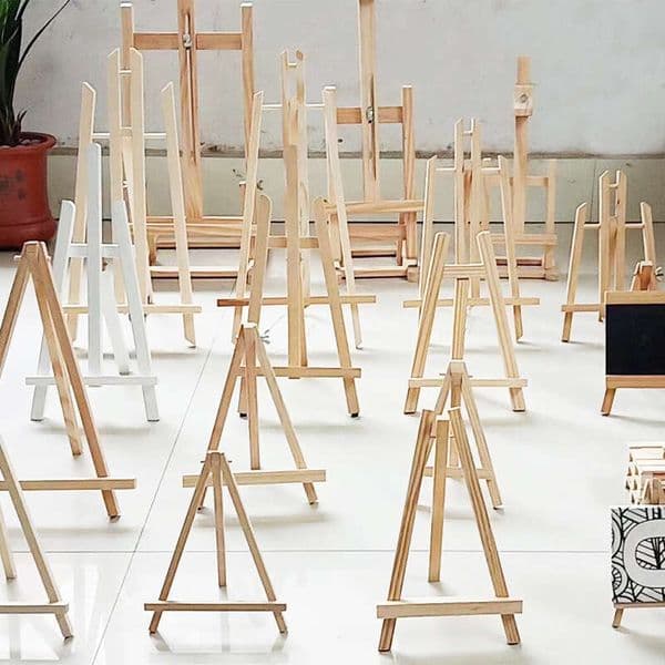 Desktop Mini Desktop Small Picture Stand Wooden Sketch Folding Oil Painting Stand Photo Frame Display