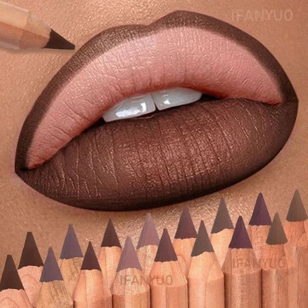 8 Color Nude Matte Lipliner Pencil Long-lasting Waterproof Lip Contour Sculpt Pen Blendable High Pigmented Lipstick Lip Liner 260208