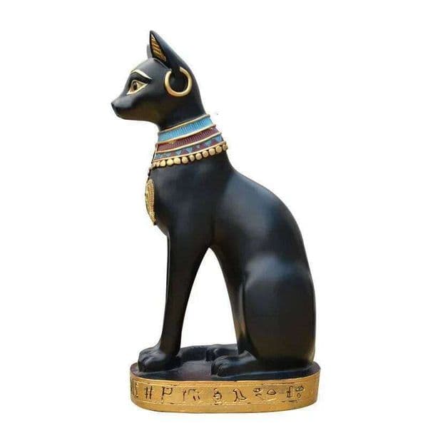 Egyptian Figurine Decoration Vintage Cat Goddess Statue Home Garden Mini Animal Ornament 26Y0225