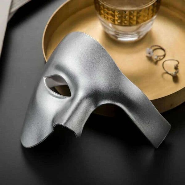 PVC Steampunk Masquerade Cosplay Plastic Half Face Men/Women Punk Carnival Costume Props The Phantom Dancer Mask 26W0226