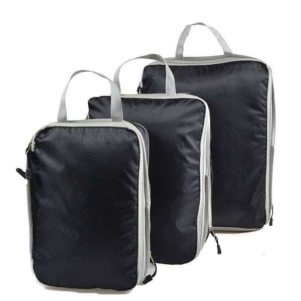 Storage Compressible Packing Cubes Travel Suitcase Luggage Organizer Foldable Waterproof Nylon HandbagTravel Bag 26H0226