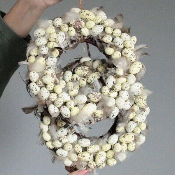 20/50pcs Foam Multi Size Eggs For Happy Party Favor Decorations Home DIY Wreath Supplies Kids Easter Gifts 26W0226
