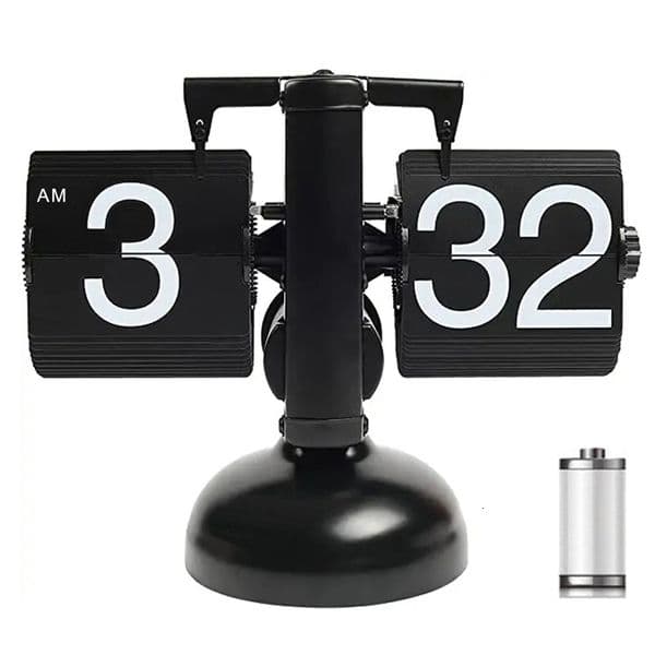Automatically Page Turning Flipping Clock for Modern Home Office DecorationA Battery IncludedFull of Sense of Technology 260203ww