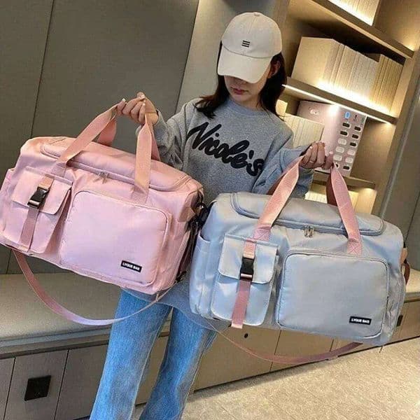 Sports Gym Dry Wet Handbags For Women Female Swimming Shoulder Crossbody Fitness Outdoor Travel Bag Weekender Duffel H2602251
