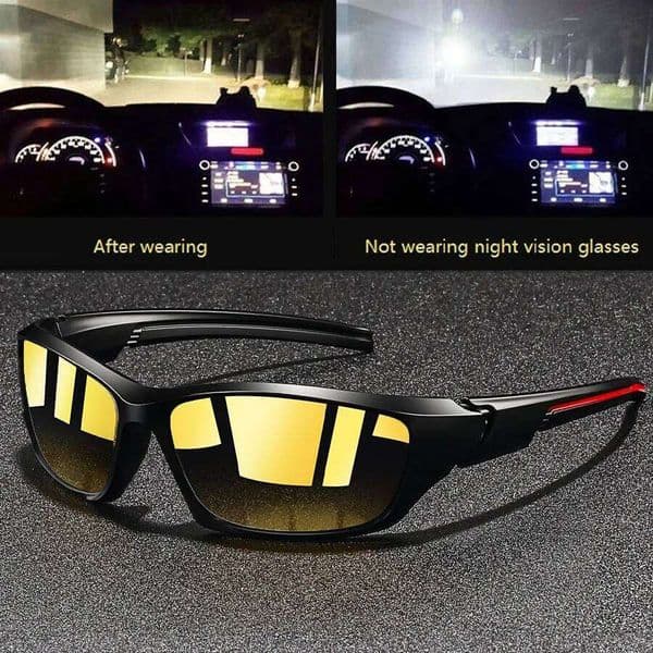 Fashion Vintage Sports Driving Fishing Unisex Night Vision Glasses Reduce Visual FatigueAnti-Glare Anti reflective UV400 Eyewear S260225