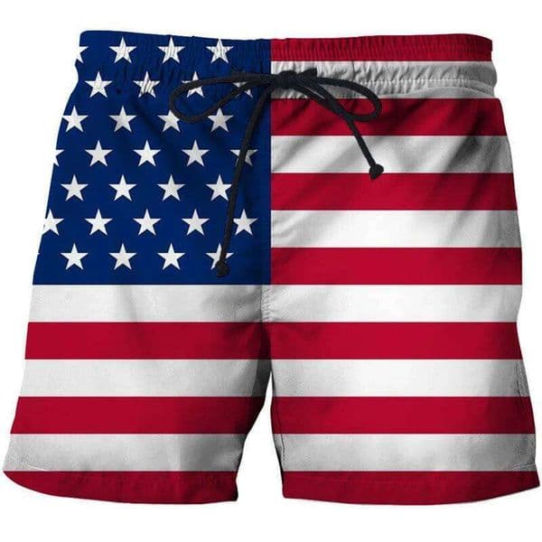 USA UK National Flag Graphic Men Board Shorts 3D Printed Short Pants Casual Hawaii Surf Swim Trunks Bikini Sunny Beach Swimsuit H260226
