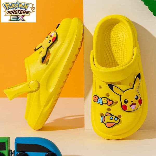 Pokmon Pikachu Children's EVA Clog Boys and Girls Baby Non-Slip Beach Shoes Sandals Trendy W260226