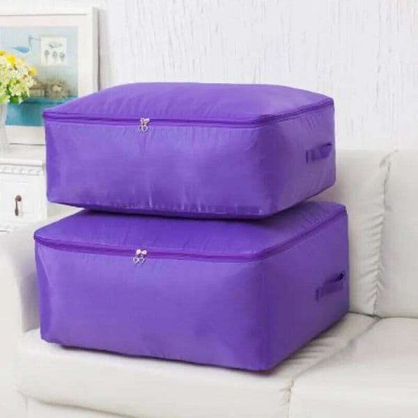 Quilt Bag Oxford Organizer Large Capacity Closet Organizers Blanket Dustproof Zipper Bags Wardrobe Storage Box 26H0226