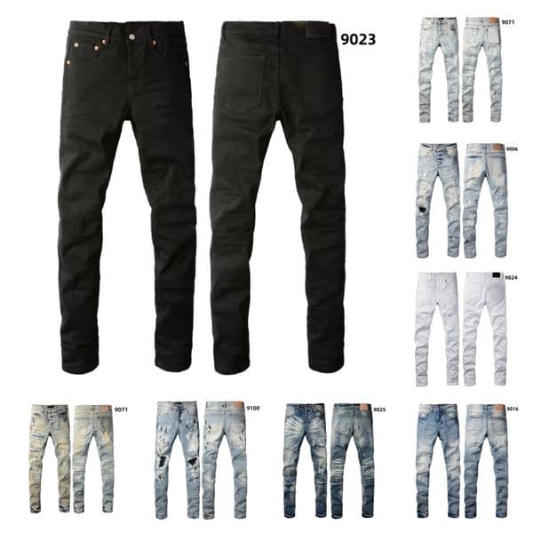 Designer Jean For Mens jeans letters Designer Pants Denim Trousers Mens brands jeans High Quality pant distressed ripped biker black blue jean slim fit Biker Jean