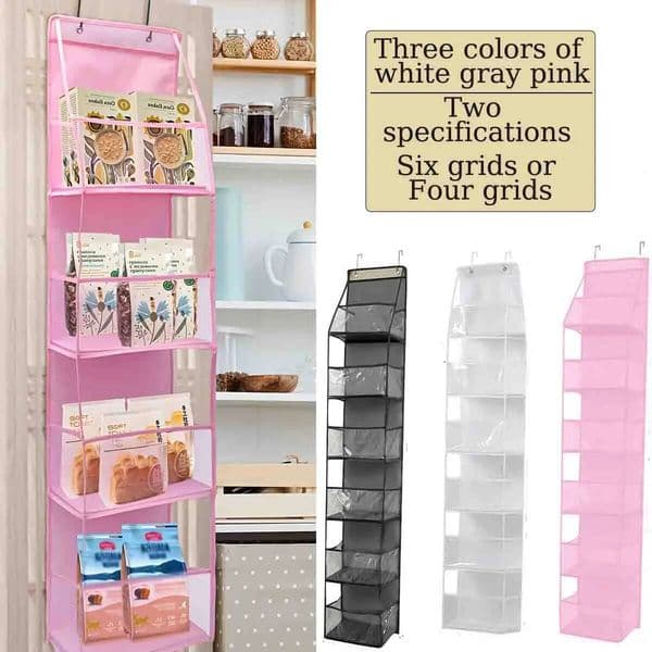 Bestseller Hanging Door Wall Mounted Dormitory Non-Woven Fabric Visible Transparent Multi-Layer Storage Bag ddmytues