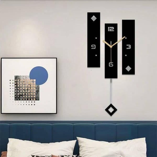 Bestseller Nordic Clock With Pendulum Large Size Wall Watch Modern Design For Home Decoration Big Duvar Saati Decor ddmytues