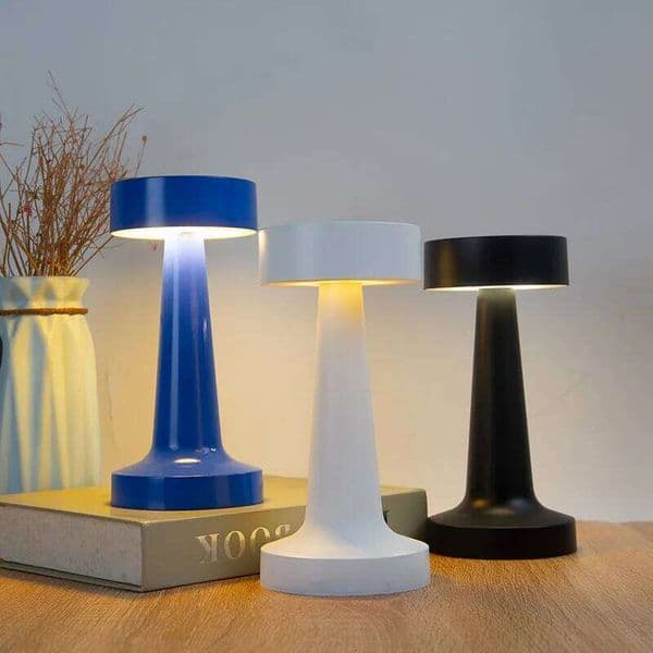 3-Color Retro Lamp Touch for Bar Coffee Table Restaurant Decor Light Desk LED Rechargeable Night Lights Z260226