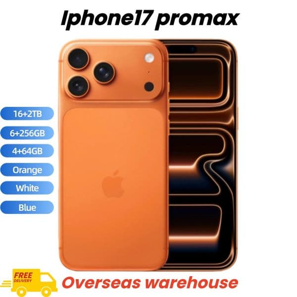 Unlocked iPhone 17 pro max cover to 16 Pro Max Style Unlocked 5G Smartphone 16GB 2TB 48MP+108MP Camera Face ID GPS Octa Core Android Phone Full Screen