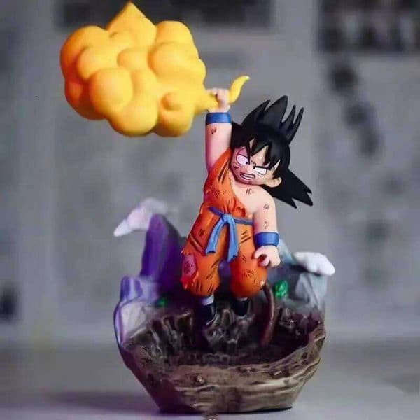 Anime Dragon Ball Z Cloud Goku Kids Krillin Shark Egg Buu Gotenks Trunks Action Figures Babidi Q version PVC Model Toys T260226