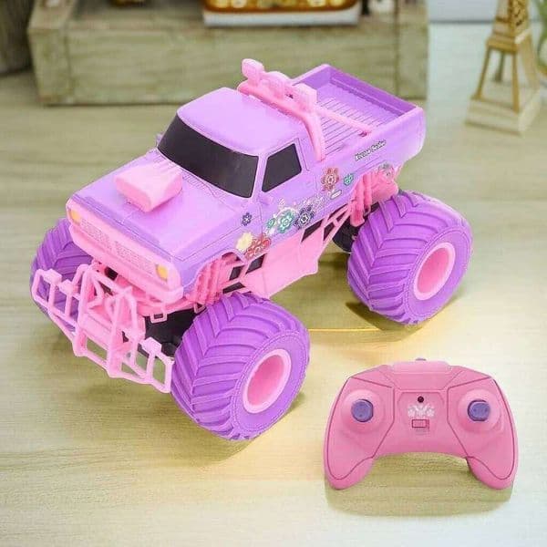1/12 4WD Rc with Led Lights 2.4G Radio Remote Control Princess Car Buggy Off-Road Truck Girl Kid Game Toy Gift for Children H260227