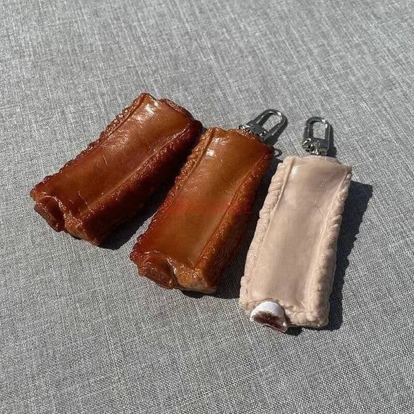 Bestseller 1PCS Braised Pork Ribs Keychain Simulation Food Student Backpack Pendant Design Accessories ddmytues