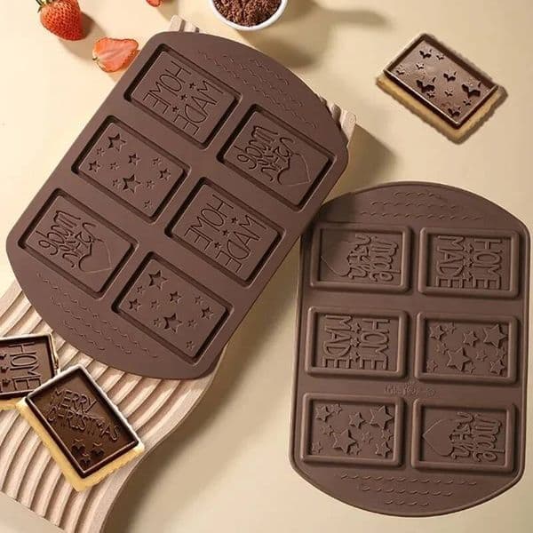 Bestseller 6-Hole Silicone Chocolate Mold Christmas Multi Pattern Creative Handmade Cake Dessert Biscuit Baking Tool ddmytues