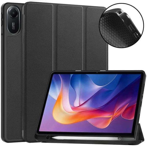 for Pro 12.1 2025 Case Leather Triple Fold Magnetic Cover Redmi Pad 2 11 inch with Pen Holder Slot Funda H260227
