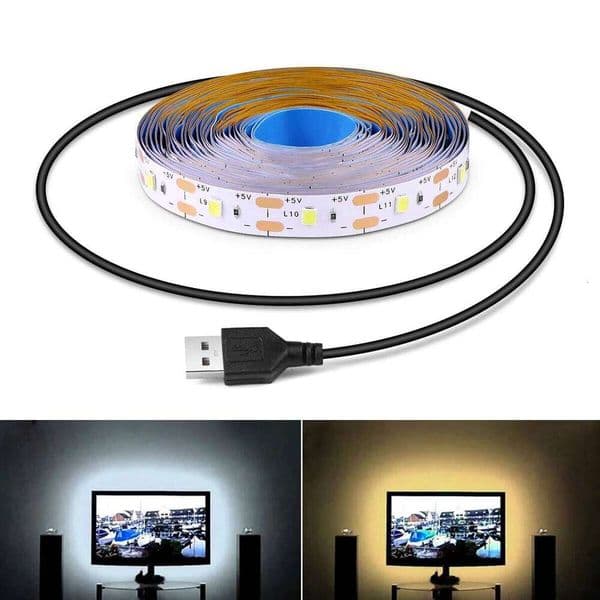 DC 5V USB LED Strip Light 2835 Diode Lamp 60leds/m For TV Mirror Backlight Lighting Tape Room home Decor 1m 2m 3m 4m 5m Z260227
