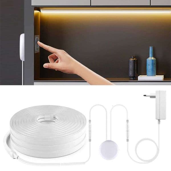 LED Bedroom Study Room Led lights Strip Neon Light Silica Gel with Penetrating Touch Switch Dimmable 2m 3m 5m 10m Z260227