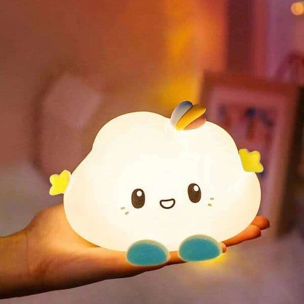 Small Cartoon Cute Cloud Not Dazzling Children Bedroom Bedside Night Light Child Girl Birthday Gifts Home Decoration Z260226