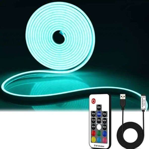 RGB Strip USB Light Strips 1/2/3/4/5M DC5V IP65 Waterproof Neon Lights For Bedroom Kitchen Home Indoor LED Decortion Z260226