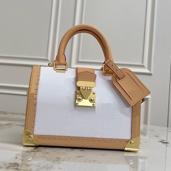 26ss Leather white Shoulder Bag Wallets Luxury Famous Designers Trunk Box Bags Soft Magnetic Buckle Closure Letters Satchel Handbags