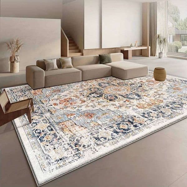 VIKAMA Retro Bohemian Style Design Features Washable Area Carpets, Anti-Slip Carpets For The Living Room, And Home Decoration H260227
