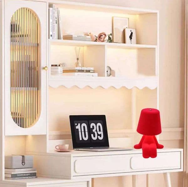 Modern Decorative Statue, Led Desk Lamp with USB Port, Three Levels of Adjustable Brightness, Suitable for Home Living Room Office Bookshelf Decoration, Z260226