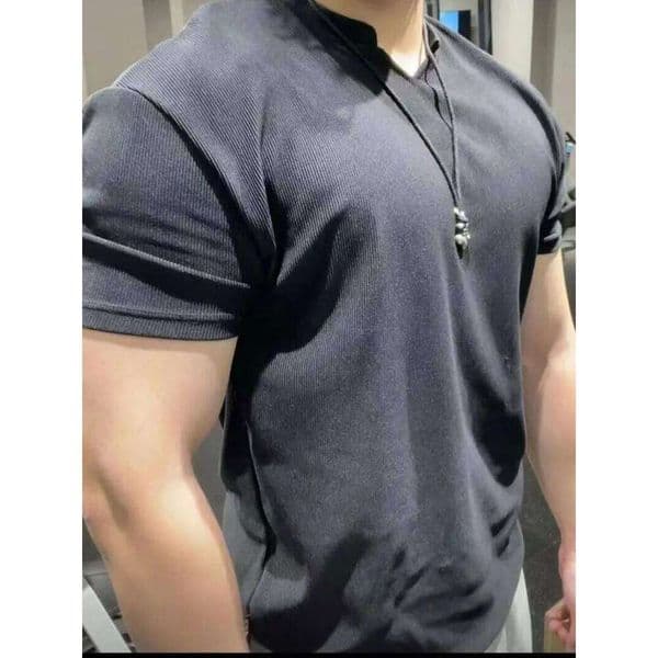 280g Heavy Fabric Shoulder Pads With Large Anti-wrinkle Quick Drying Fitness Wear Sports Short Sleeve T-shirt For Men 26Y0227