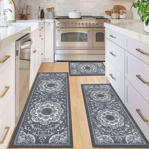3 pcs set floor mat Bohemian style rugs carpet Non-slip comfortable washable kitchen decoration office bedroom corridor H260227J260519