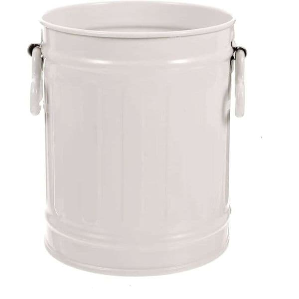 Wholesale Galvanized Metal Makeup Brush Holder | Desktop Pen Pencil Cup & Stationery Organizer | Mini Countertop Trash Bin | Small Decorative Succulent Flowerpot