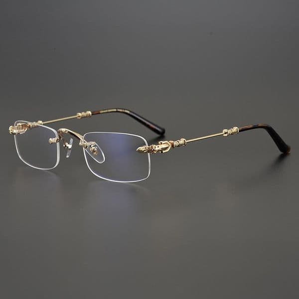 Luxury Brand Designer Sunglasses Blue Light Blocking Reading Glasses Frameless Metal Frame Square For Men Can Be Fitted With Prescription Lenses Retro Bus Q260520