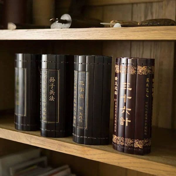 Bestseller Creative Retro Bamboo Slips Book Roll Disciple Gauge Performs Props Chinoiserie Style Gifts Chinese Decoration Ornaments ZD652 ddmytues