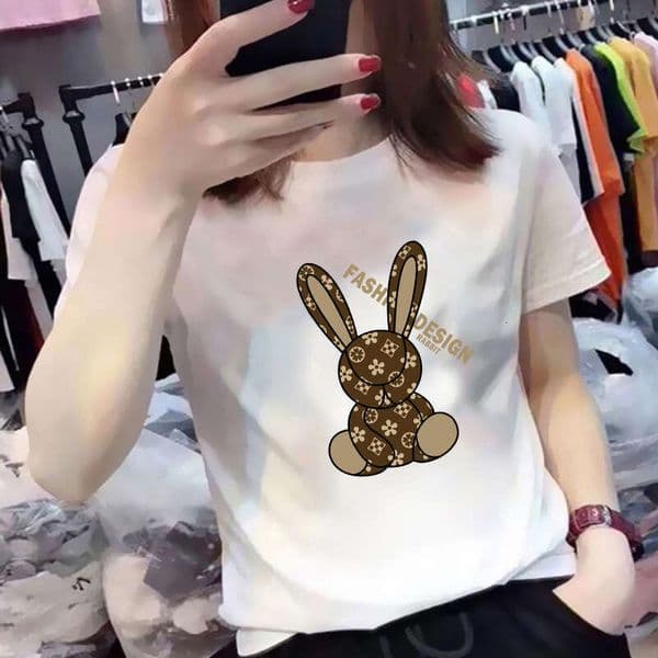 Cartoon Printed Women T-shirt Plus Size Casual Short Sleeve Y2k Fashion Brand Harajuku Female Top Tees Lady Tshirt Z260528