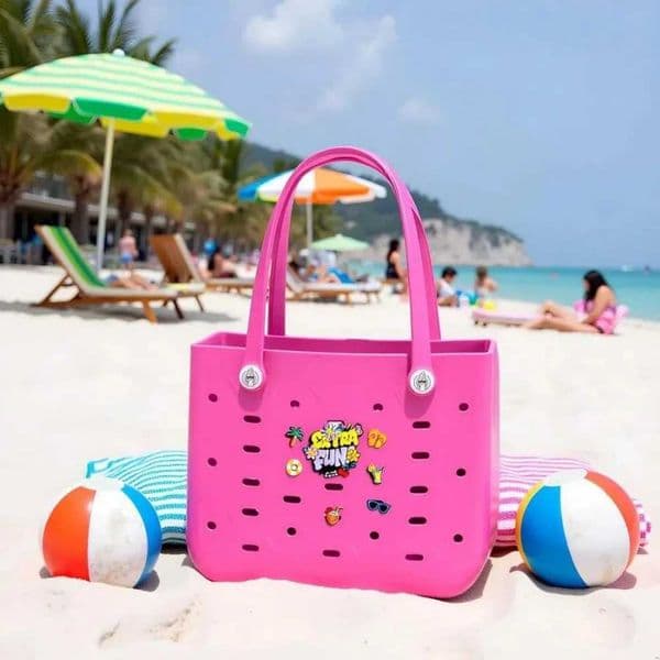 Small EVA waterproof summer storage basket mini s beach womens shopping bag picnic rubber jelly handbag s bag Z260227