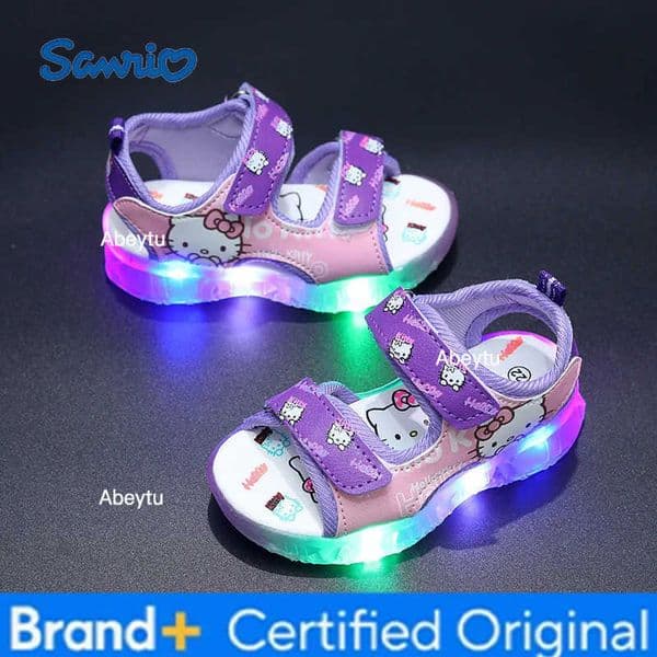 Sanrio New cartoon girls Hello Kitty Sandals Casual shoes soft bottom sports shoes H260227