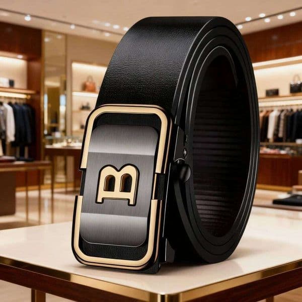 Men Genuine Cowhide Belt Pin Buckle Fashionable Simple Versatile Casual Trendy 26W0227